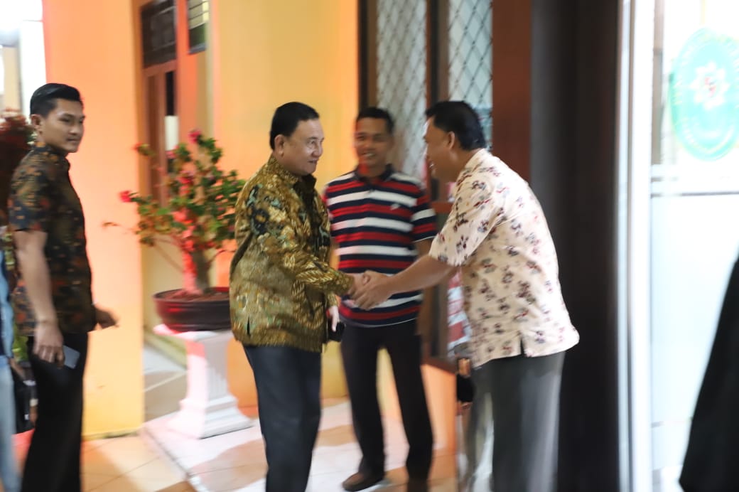 H. Mad Hasnurdin Sambut Kedatangan Ketua Pengadilan Tinggi Lampung
