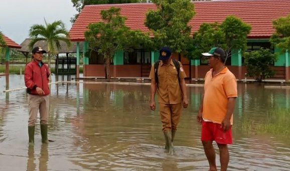 Puluhan Rumah dan Sekolah di Tulangbawang Lampung Tergenang Banjir