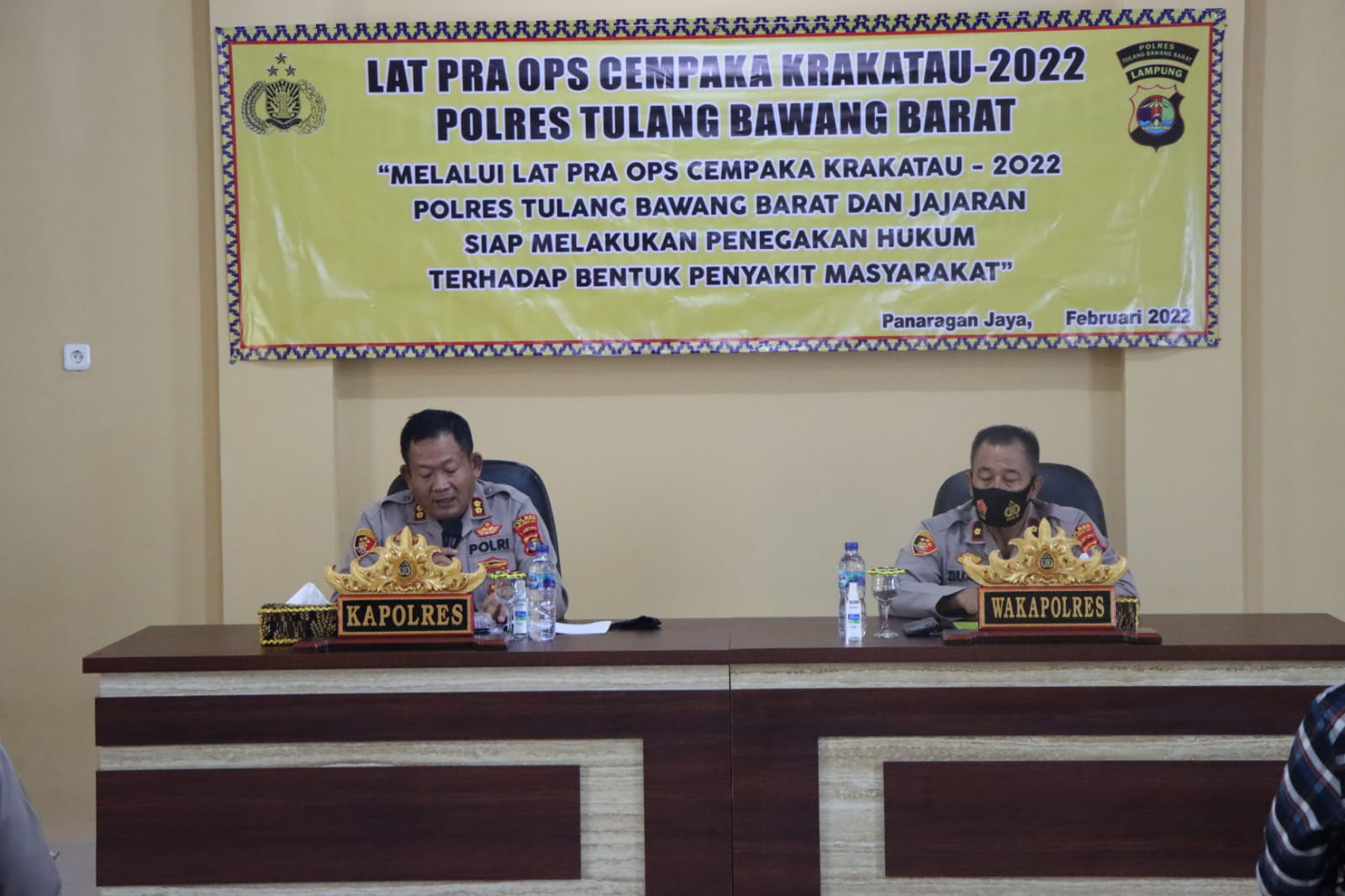 Ini Alasan Polres Tulang Bawang Barat Laksanakan Lat Pra Ops Cempaka Krakatau-2022