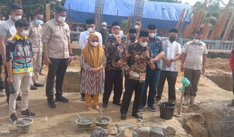 Bupati Mesuji Sambangi Pembangunan Masjid di Way Serdang, Ajak Masyarakat untuk Makmurkan Masjid
