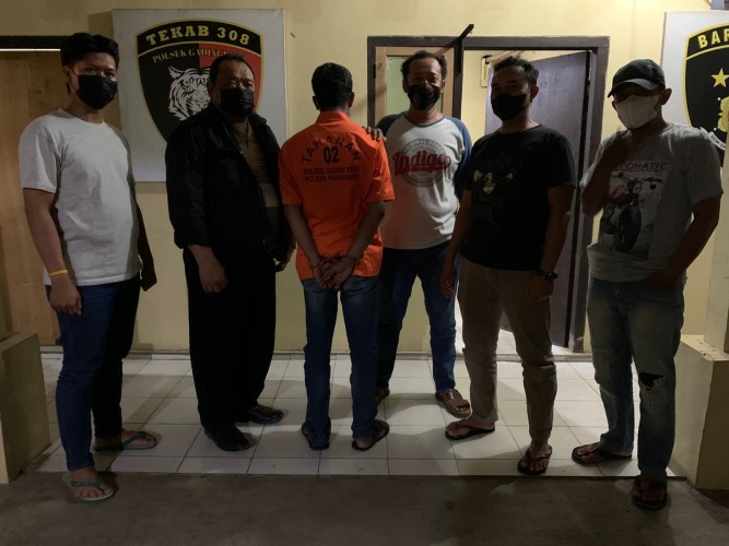 Seorang Pria Pelaku Judi Togel Online di Pringsewu Lampung Ditangkap