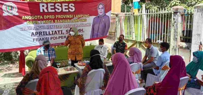 Babinsa Koramil 410-02/TBS Hadiri Kegiatan Reses Anggota DPRD Provinsi Lampung