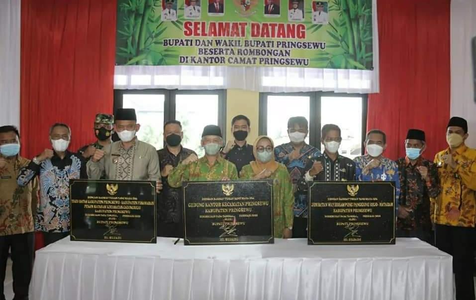 Bupati Pringsewu Resmikan Kantor Camat Pringsewu yang Baru