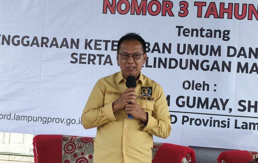 Ketua DPRD Provinsi Lampung Gelar Sosper Nomor 3 Tahun 2021 di Lampung Tengah