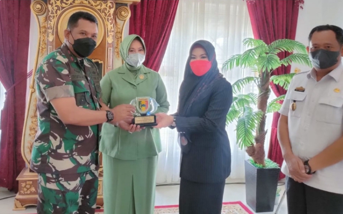 Sinergi Pemkab dan Kodim 0424/Tanggamus dapat Pujian dari Danrem 043/Gatam