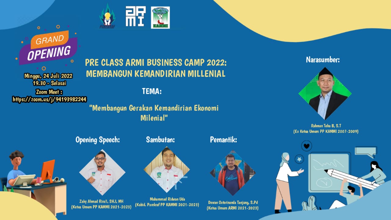 ARMI KAMMI Gelar Webinar Membangun Kemandirian Millenial