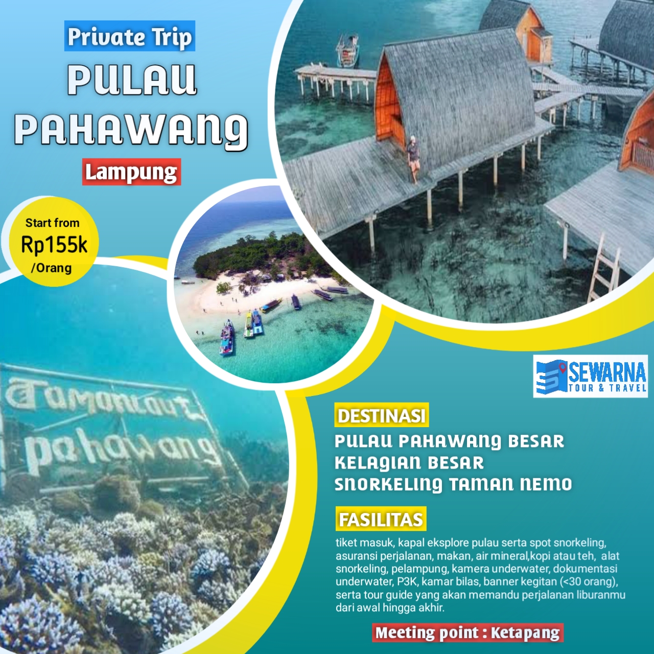 Private Trip Nyaman ke Pahawang Bareng Sewarna Travel