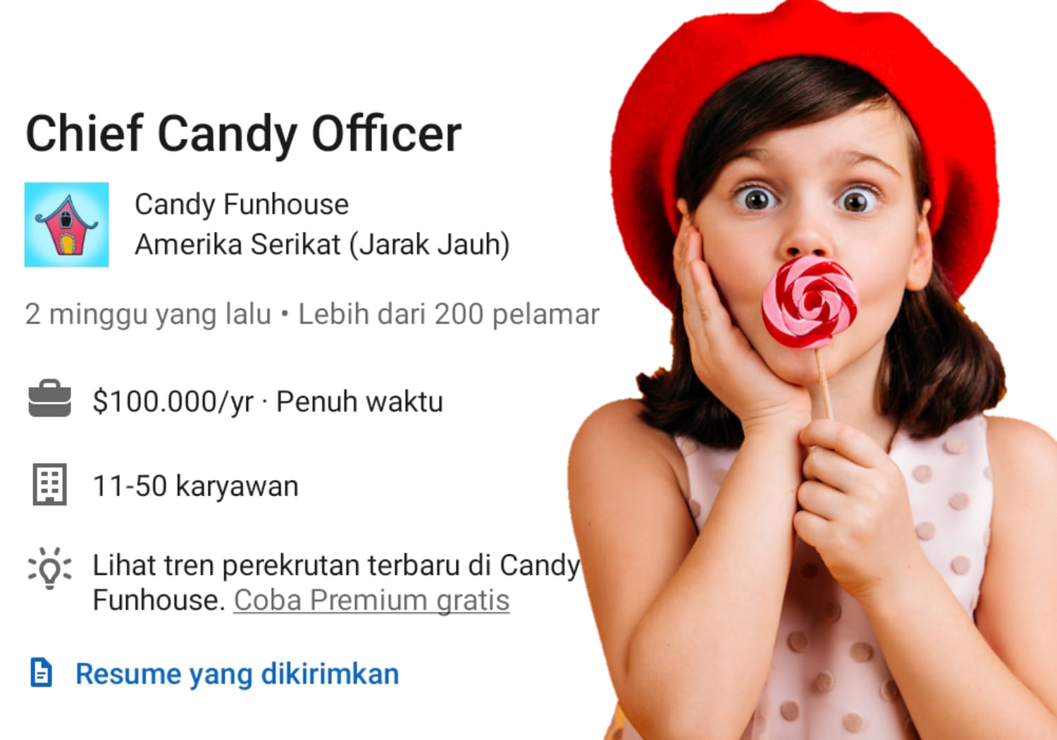 Buka Lowongan Baru sebagai Pencicip Permen, Perusahaan Ini Akan Gaji Kamu 1,1 Milyar!