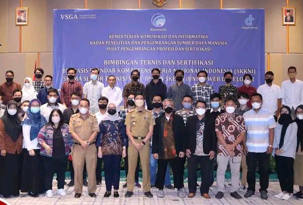 Pemkot Bandar Lampung Beri Sambutan untuk Acara Bimtek dan Sertifikasi Bidang Kominfo Vacation School Graduate Academic Digital Talent Schoolarship 2022