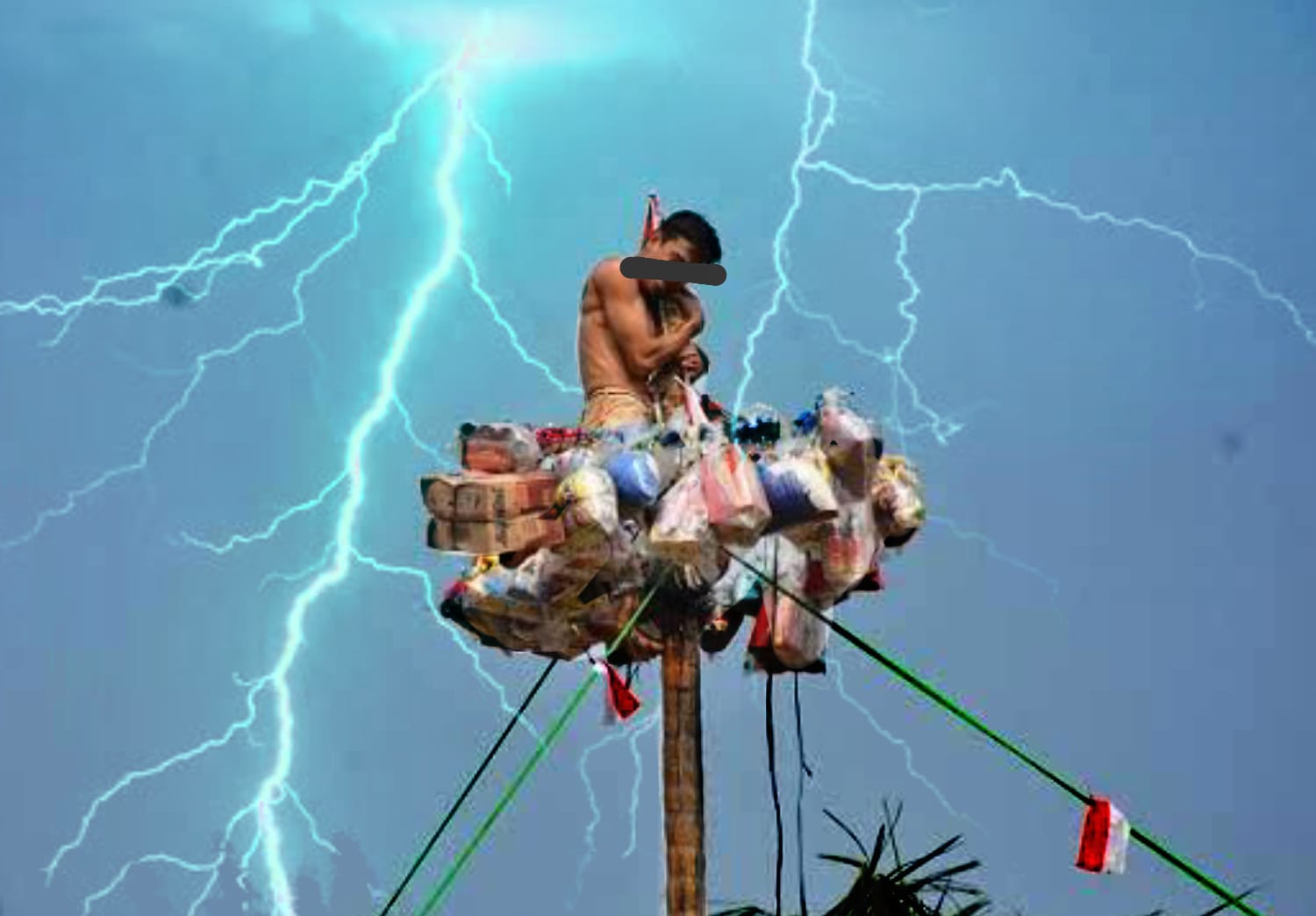 Naas, Pria 21 Tahun Asal Tanggamus Tewas Tersambar Petir Saat Ikut Lomba Panjat Pinang