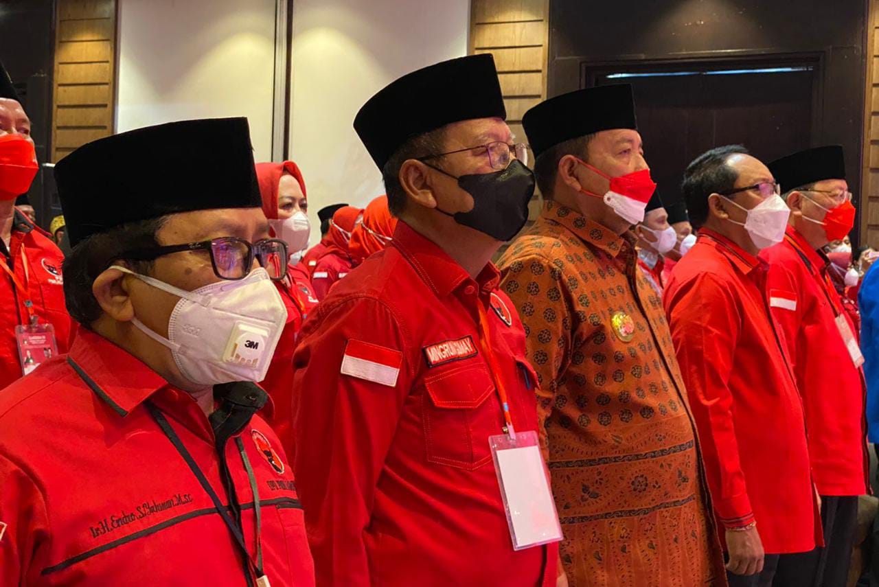 Mingrum Gumay Hadiri Rakerda III PDIP di Hotel Sheraton Bandar Lampung