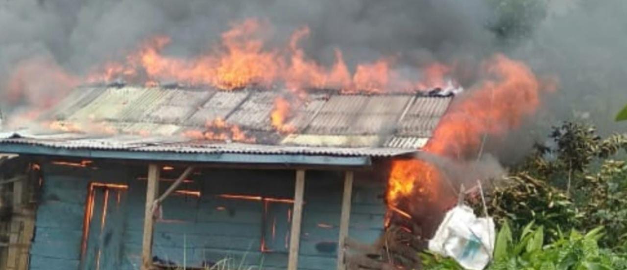 Rumah Warga di Way Kanan Hangus Dilalap Si Jago Merah