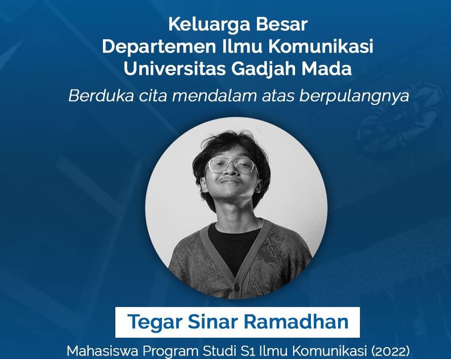Berikut Biodata Lengkap Tegar Sinar Ramadhan, Mahasiswa UGM yang Tewas Akibat Lompat dari Lantai 11 Hotel