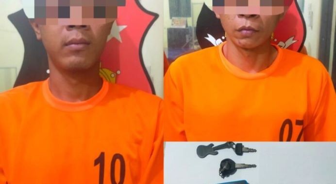 Dua Pria di Lamteng Ditangkap Polisi Usai Bobol Rumah