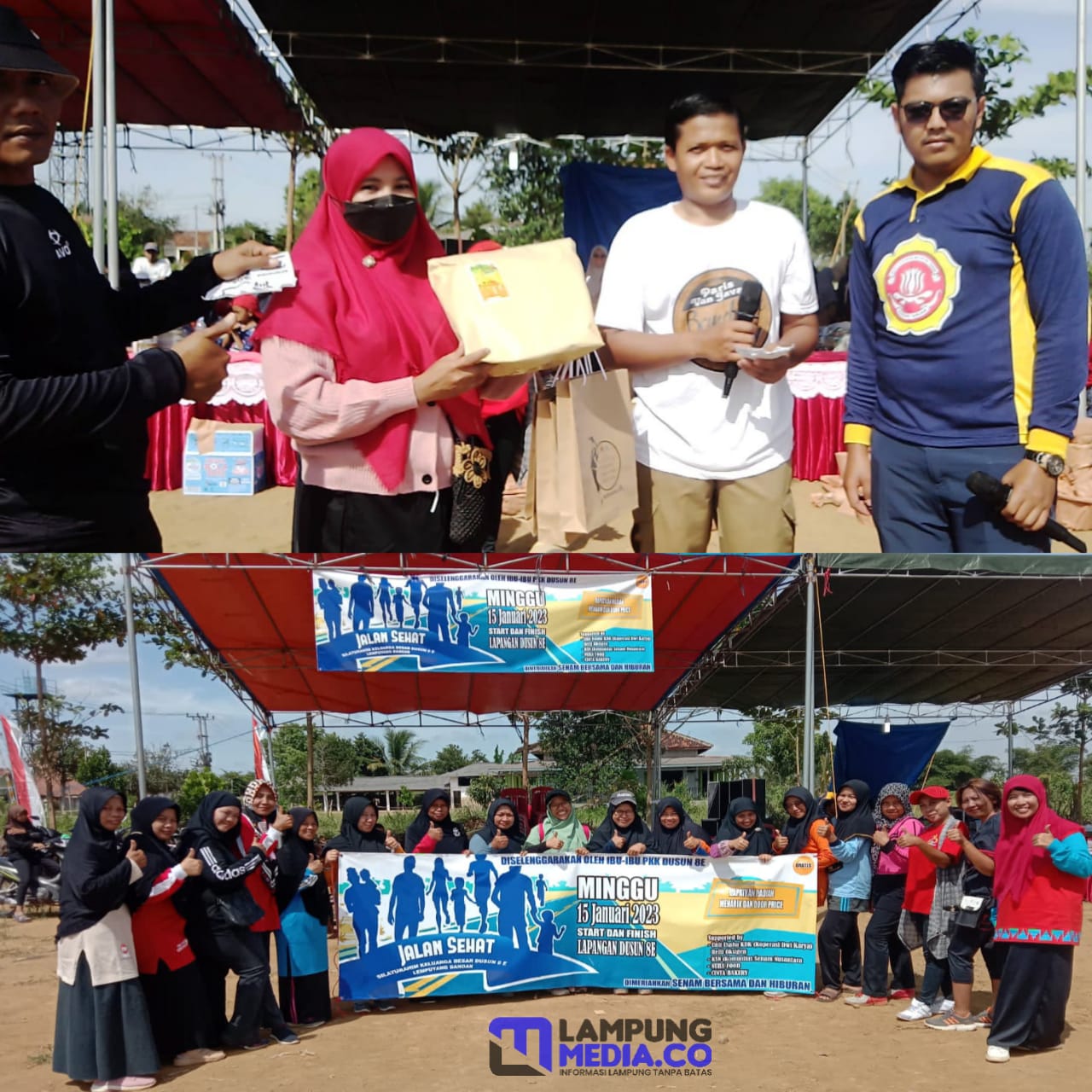 Tokoh Pemuda Apresiasi Jalan sehat ibu-ibu PKK Dusun VIII E Lempuyang Bandar