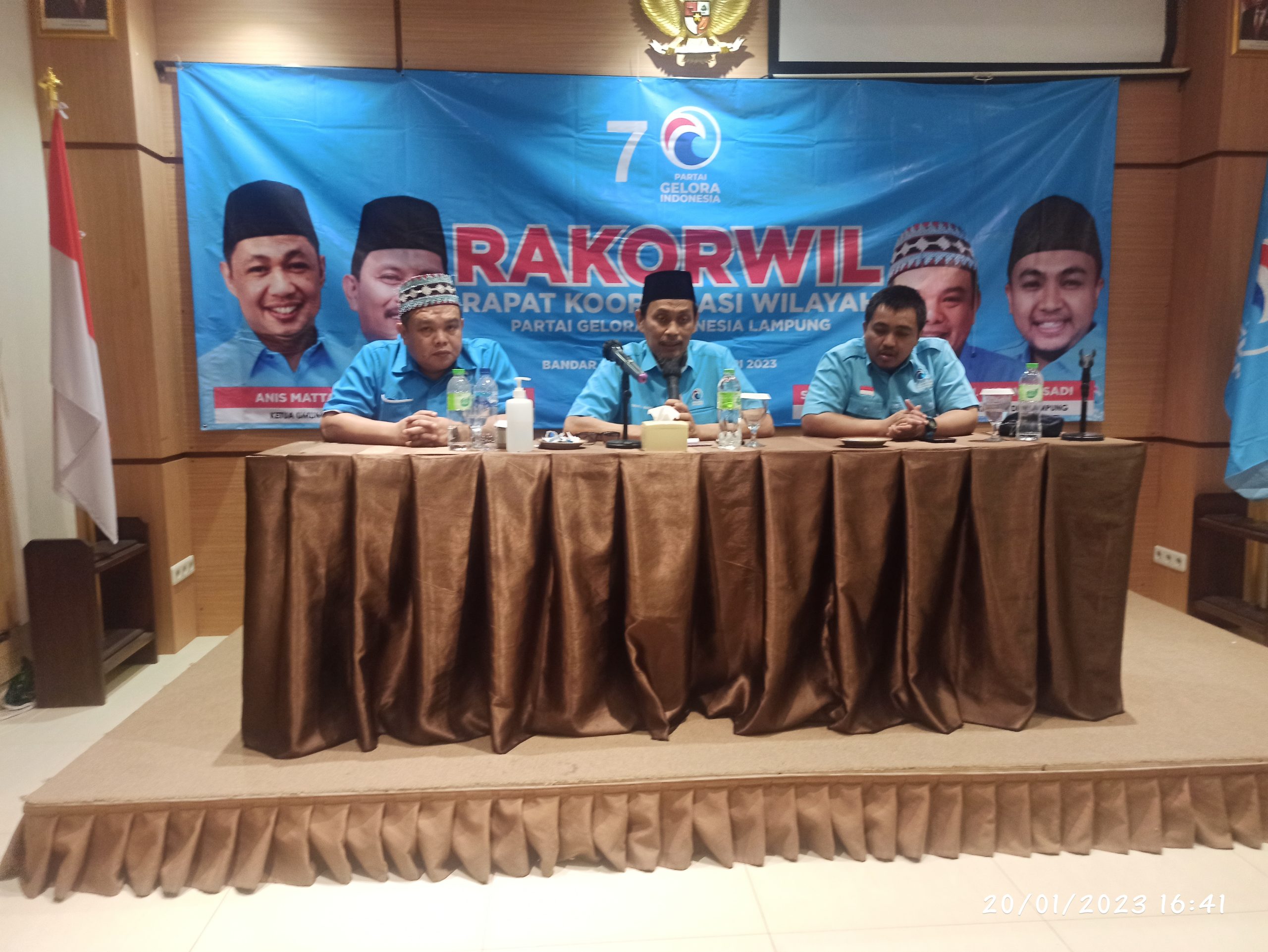 Rakorwil IV Partai Gelora Lampung, Kabangter Canangkan Satu Kursi Satu Dapil