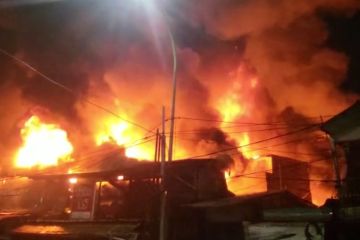 Pabrik Pengolahan Kayu di Pesisir Tengah Pesibar Ludes Terbakar