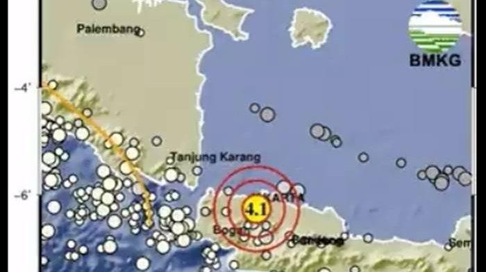 Gempa Berkekuatan 4,1 Magnitudo Guncang Jakarta