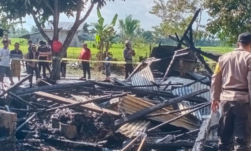 Satu Rumah di Tanggamus Hangus Terbakar