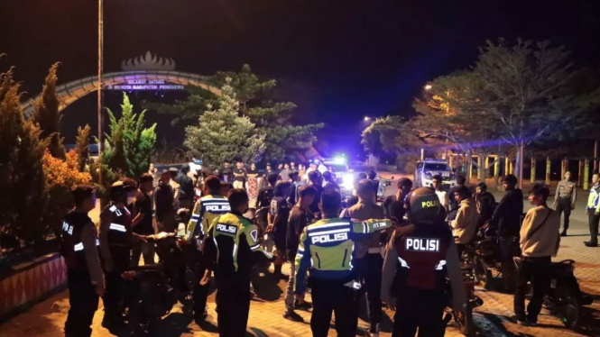 Puluhan Remaja di Pringsewu Beserta Sepeda Motor Diamankan Polisi