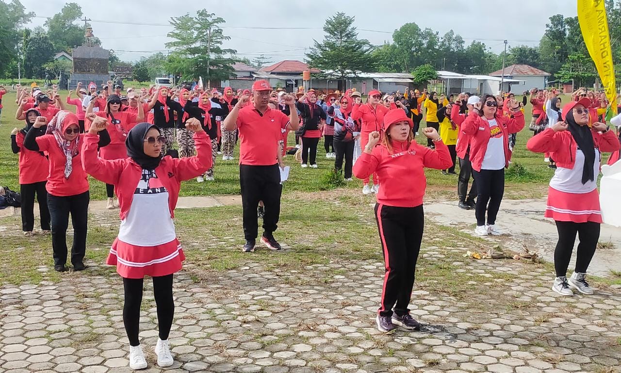 Anggota Komisi IV DPRD Provinsi Lampung, Fraksi PDIP Gelar Lomba Senam Kreasi KDN