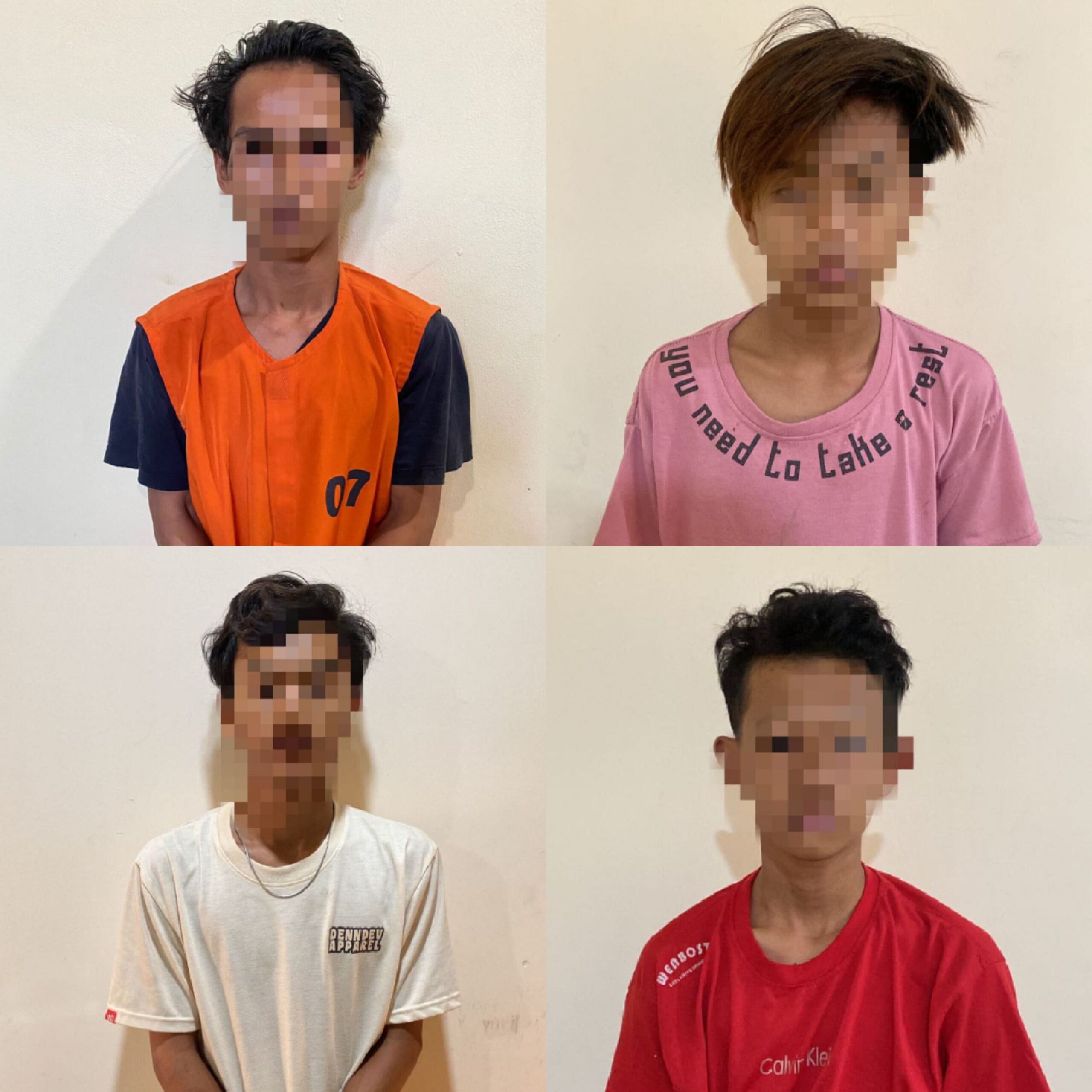 4 Remaja Pelaku Pembacokan di Kalianda Berhasil Diamankan, Masih Dibawah Umur