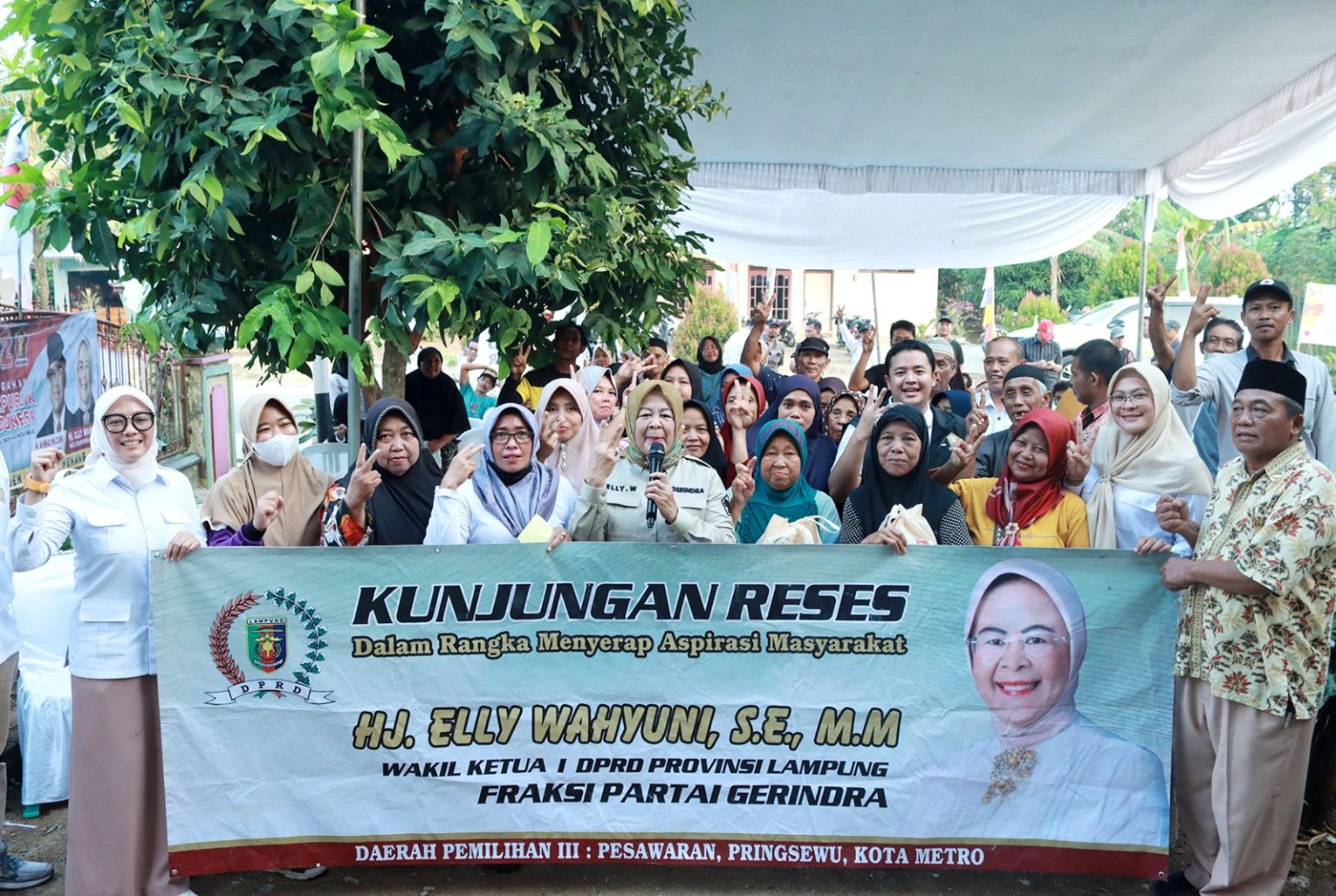 Wakil I Ketua DPRD Lampung Gelar Reses di Rejo Mulyo Kecamatan Metro Selatan