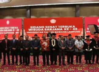 Ketua DPRD Lampung Mingrum Gumay Hadiri Sidang Senat Terbuka Wisuda Ke-46 UTB
