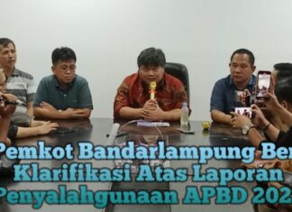 Pemkot Bandarlampung Beri Klarifikasi Atas Laporan Penyalahgunaan APBD 2023