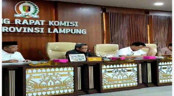 Proyek Bendungan Margatiga, Komisi 1 DPRD Lampung Gelar RDP