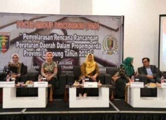 Bapemperda DPRD Lampung Gelar Focus Group Discussion