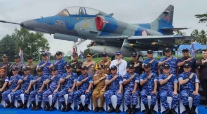 Ketut Rameo, Anggota DPRD Propinsi Lampung Hadiri Latihan Matra Udara II Jalak Sakti