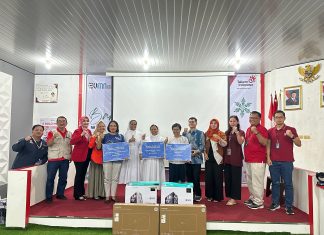 Telkom Witel Lampung Bengkulu Serahkan Bantuan Peduli Kasih Natal Tahun 2024
