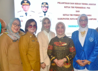 Ketua IKAD DPRD Lampung dan Wakil Ketua DPRD Hadiri Pelantikan Ketua TP PKK dan Tim Pembina Posyandu Se-Provinsi Lampung