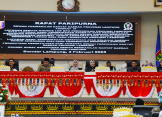DPRD Provinsi Lampung Gelar Rapat Paripurna Pembicaraan Tingkat II Bahas LHP BPK dan Belanja Daerah