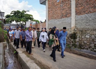 Gubrnur dan Walikota Tinjau Dampak Banjir, Masyarakat Apresiasi Penangan Banjir Pemkot Bandar Lampung