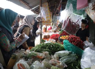 Pemkot dan Forkopimda bersama TPID Lakukan Sidak di sejumlah pasar Di Bandar Lampung