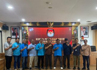 Kepengurusan Baru Partai Gelora Lampung Lakukan Silaturahmi ke KPU Provinsi Lampung