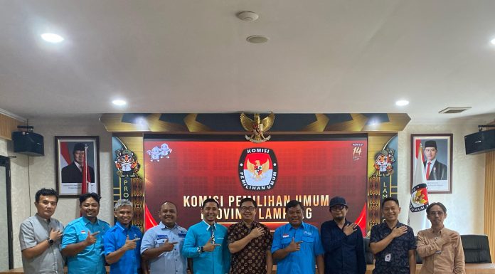 Kepengurusan Baru Partai Gelora Lampung Lakukan Silaturahmi ke KPU Provinsi Lampung