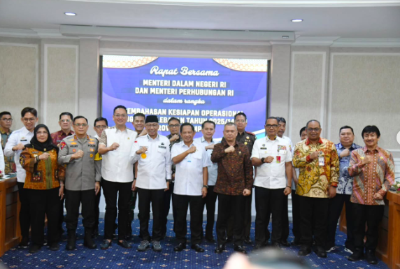 Wakil Ketua DPRD Lampung Hadiri Rapat Kesiapan Angkutan Lebaran Bersama Menhub dan Mendagri