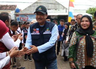 Walikota Eva Dwiana Dampingi Mentri Sosial RI Kunjungan Kerja Di Bandar Lampung