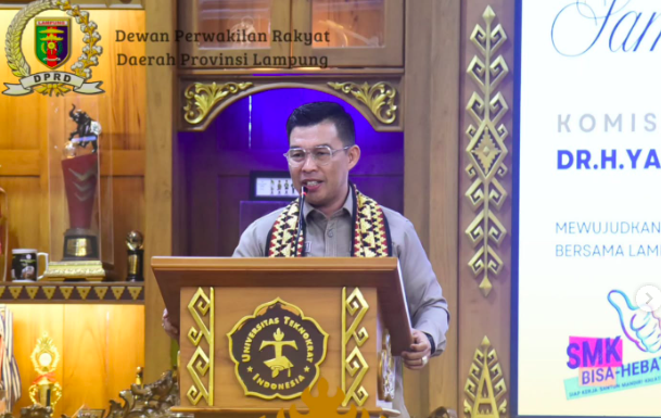 Ketua Komisi V DPRD Lampung Pimpin Seminar Tingkatkan Kapabilitas Kepala SMK Swasta