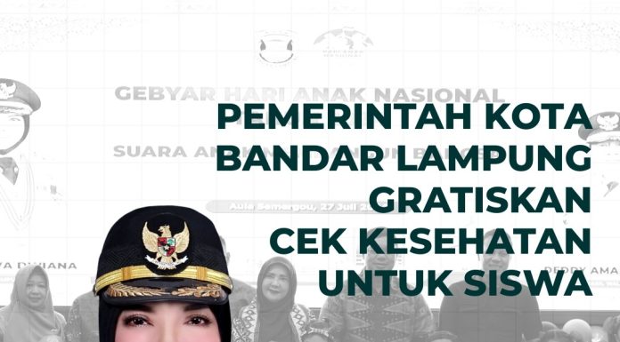 Pemkot Bandar Lampung Gratiskan Cek Kesehatan untuk Siswa