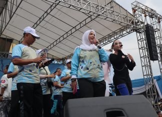 Wali Kota Bandar Lampung Hj. Eva Dwiana Gelar Jalan Sehat Peringati HUT ke-343 Kota Bandar Lampung