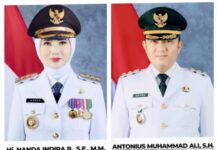 Nanda Indira Bastian — Antonius Muhammad Ali Resmi Dilantik sebagai Bupati dan Wakil Bupati Pesawaran Periode 2025–2030