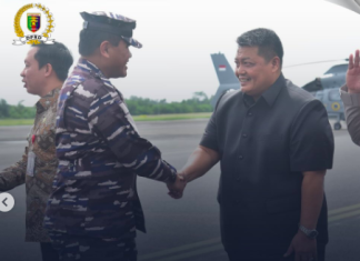 DPRD Provinsi Lampung Hadiri Penyambutan KASAL RI di Bandara Raden Intan II