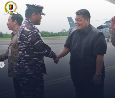 DPRD Provinsi Lampung Hadiri Penyambutan KASAL RI di Bandara Raden Intan II