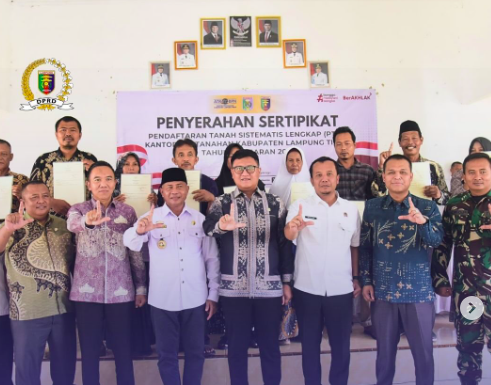 DPRD Lampung Dorong Kesejahteraan Lewat PTSL
