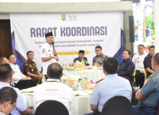 Ketua DPRD Provinsi Lampung Hadiri Rapat Koordinasi Sinergi Pemerintah-Daerah, Forkopimda, Instansi Vertical dan BUMN