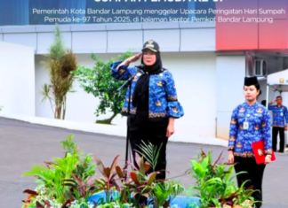 Pemkot Bandar Lampung Gelar Upacara Hari Sumpah Pemuda ke-97
